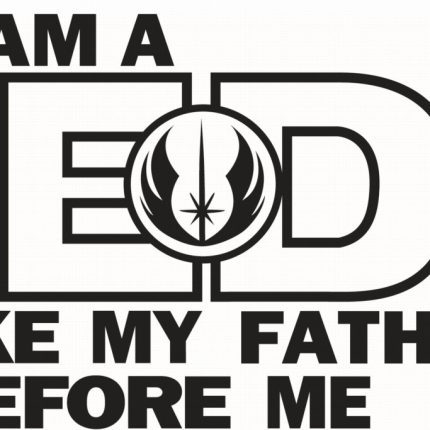 JEDI star wars diecut decal