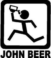 John Beer guy stickers