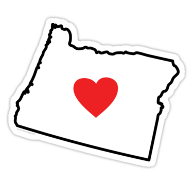 Love Oregon Sticker
