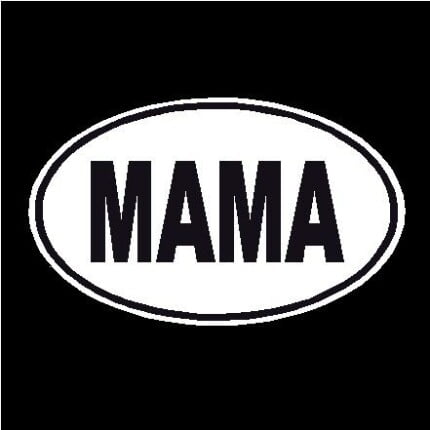 Mama Oval Decal