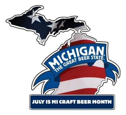 Michigan Craft Beer Month Logo Sticker