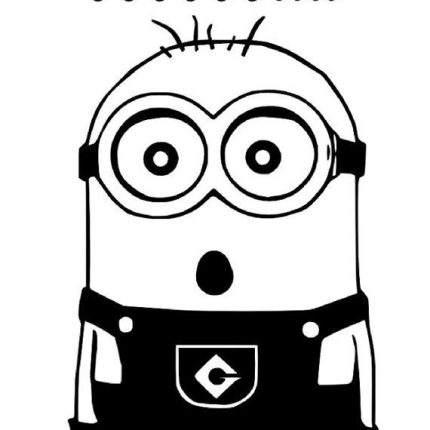 Minion Oooo Vinyl Car Decal