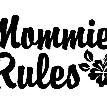 Mommie Rules Vinyl Car Decal