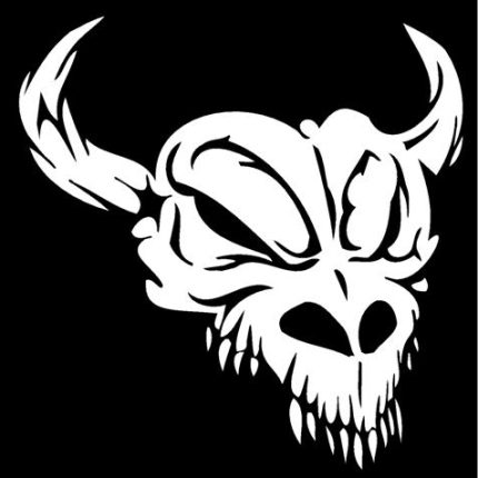 Monster Skull Vinyl Decal