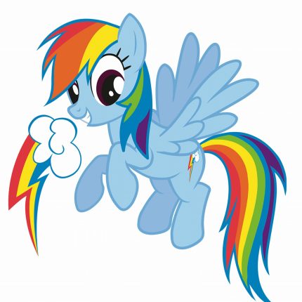 my little pony blue sticker 2