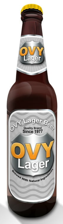 OVY Beer Brown Bottle Decal