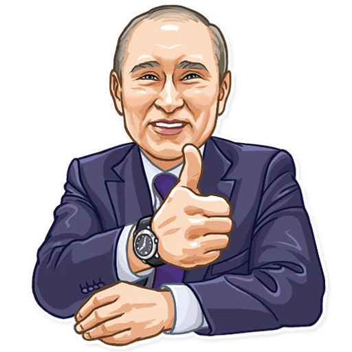 president vladimir putin political sticker 3