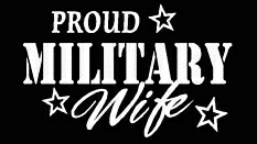 PROUD Military Stickers MILITARY WIFE