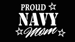 PROUD Military Stickers NAVY MOM