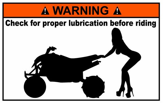 Quad Funny Warning Sticker 6