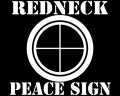 redneck-peace-sign-redneck-humor diecut decal