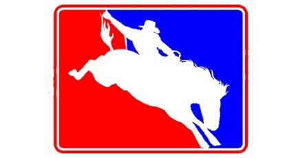 Rodeo Red White Blue Sticker