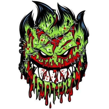 skate zombie apocalypse psycho sticker