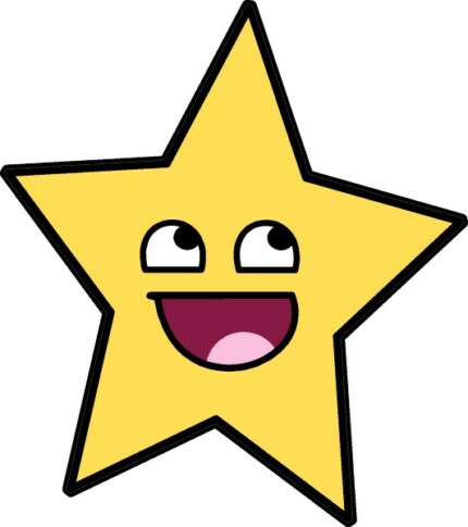 Smile Star Awesome Happy Face Funny Decal