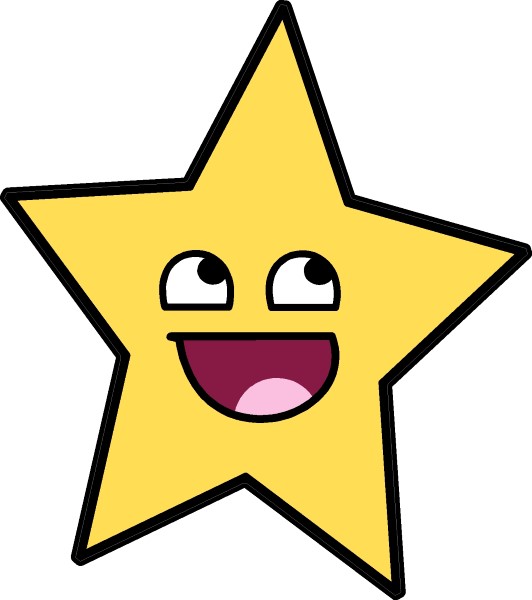 Smile Star Awesome Happy Face Funny Decal