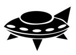 spaceship alien decal 66