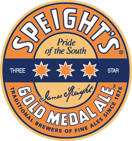 speights pride of the south gold metal ale bottle logo sticker