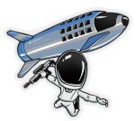 STARMAN STARSHIP TESLA FLAMETHROWER STICKER