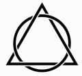 Triangle Interlaces Circle of Eternity Religious Sticker