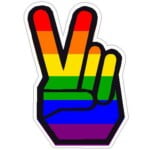 Peace Rainbow Hand