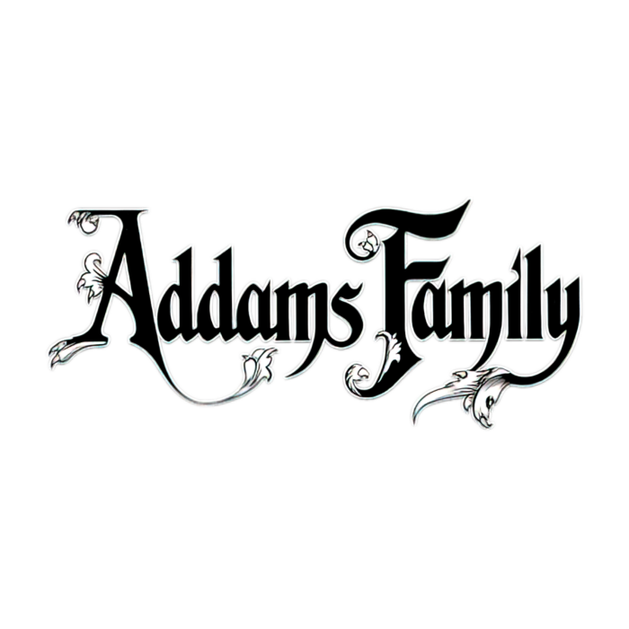 Addams Family Logo Sticker