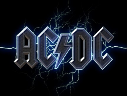 ACDC Australian rock band crunch logo sticker