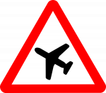 Airplane Warning Sign