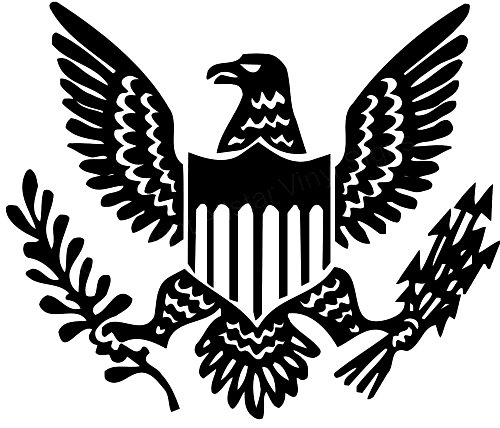 American Eagle Patriotic Car Sticker