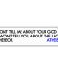 atheist bumper sticker dont tell me about your god