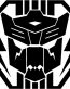 autobot dinobot transformers die cut decal