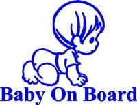Baby on Board Die Cut Vinyl Decal
