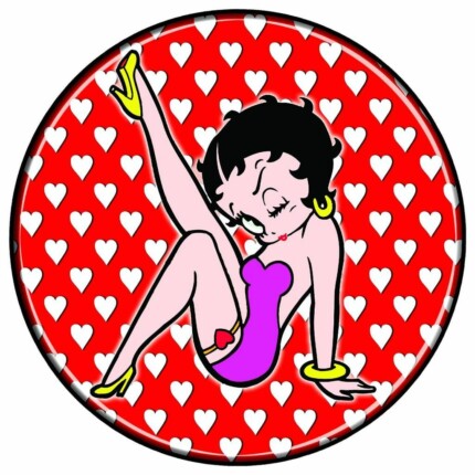 betty-boop-color circle with hearts