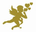 Cupid Angel Blowing Heart Bubbles