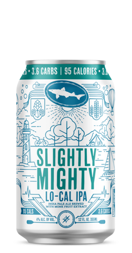 Dogfish head Slightly-Mighty LO-CAL CAN SHAPED STICKER