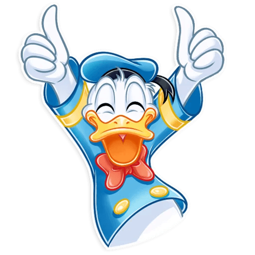 donald duck daisy duck disney cartoon sticker 19