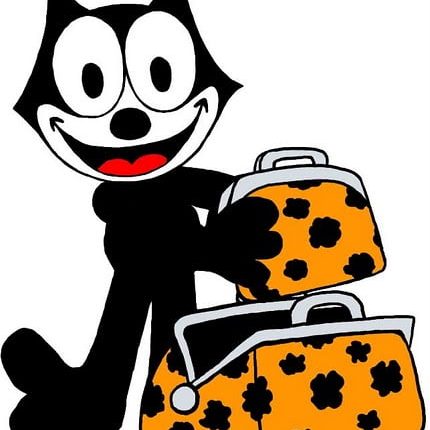 Felix the Cat Digital Diecut Decal Stickers 07