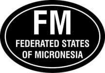 Federated Micronesia Oval Decal
