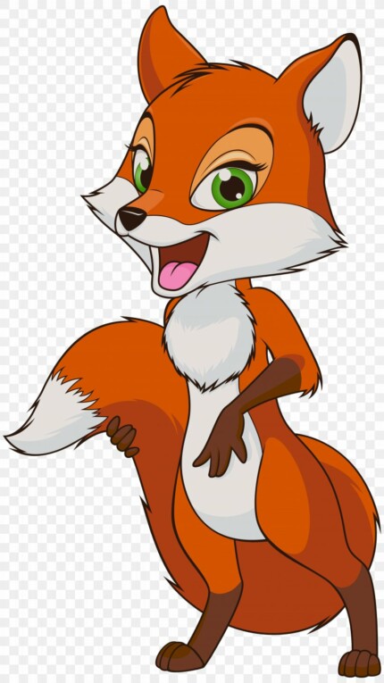 FOX cartoon-clip-art-STICKER