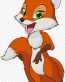 FOX cartoon-clip-art-STICKER