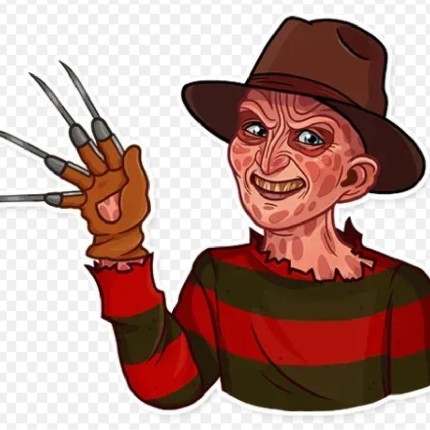 FREDDY KRUGER HAND COLOR STICKER