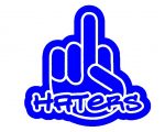 Fuck Haters die cut car window wall decal sticker