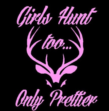 girls_hunt_too_only_prettier_design_vinyl_decal_sticker