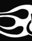 Handicap Left Flames Die Cut Vinyl Decal Sticker