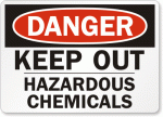 Hazardous Chemicals Danger Sign 2