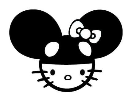 Kitty Kat Mouse Decal