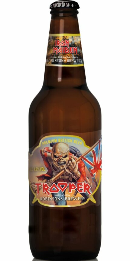 Iron Maiden Trooper Beer Bottle Shaped Sticker
