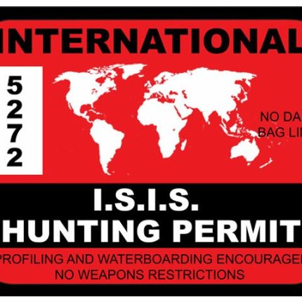 ISIS INTERNATIONAL HUNTING STICKER