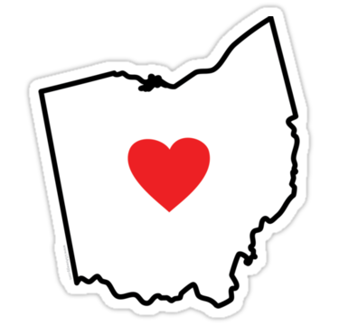 Love Ohio Sticker