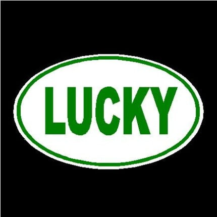 Lucky Oval Decal