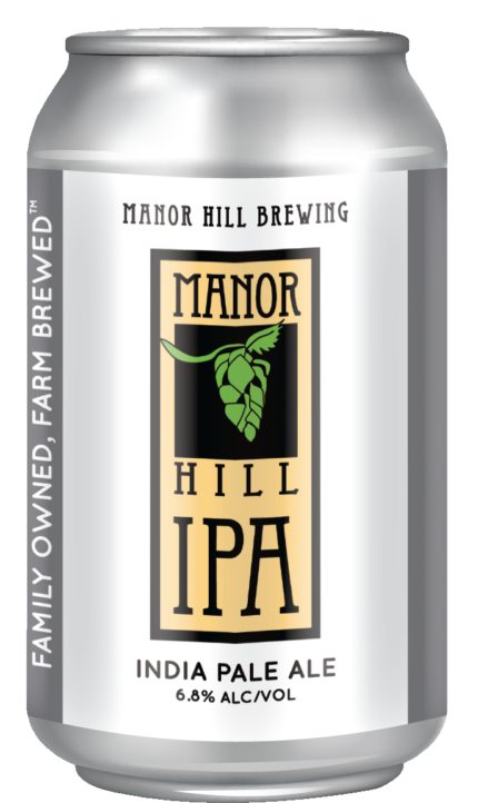 MANOR HILL IPA CANE SHAPED STICKER